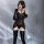 Pure & playful lingerie set - sparkling sheer mesh bodysuit with cutout straps & matching gloves