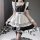 Pure & playful maid costume set - cute japanese schoolgirl cosplay outfit with black stockings & princess style