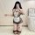 Pure & playful maid costume set - sheer lace french maid outfit with detachable apron & hairband