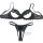 Luxury pure-seduction lingerie set featuring sheer lace open cups and crotchless design, perfect for adult intimate wear.