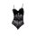 Pure & seductive lace bodysuit - sheer mesh sensual lingerie with open-crotch design for effortless allure