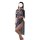 A woman models a light blue lace cheongsam dress with a high slit and plunging neckline, perfect for romantic evening wear.