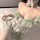 Pure & seductive lace dress set - sheer hanfu sleepwear & cosplay mini skirt outfit featuring delicate lace details and ruffl...
