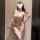 Sheer white lace lingerie set with floral embroidery, halter neck, and thigh-high stockings – elegant chinese-inspired erotic...