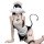 Pure & seductive lace maid costume - sheer sensual sleepwear for playful intimacy, featuring lace details and playful design ...