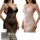 Sheer lace babydoll nightgown in black and white, featuring adjustable straps and delicate floral embroidery for a seductive ...