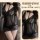 Black lace lingerie set with sheer dress, t-back panties, and choker - pure & seductive sexy sleepwear for women