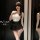 Elegant black and white lingerie set featuring a playful panda design, perfect for women seeking sensual yet stylish undergar...