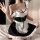 Pure & seductive maid costume set - sexy lingerie dress with backless design, sweet cute uniform for cosplay