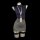 Pure & seductive secretary skirt set - air hostess costume with lanyard, modest yet alluring nightclub lingerie outfit.