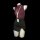 Pure & seductive secretary skirt set: modest yet alluring air hostess costume with lanyard, perfect for nightclub or themed e...