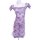 Sheer purple floral qipao lingerie set with one-shoulder design and rearless cut for a seductive look.