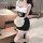 Sexy maid costume set featuring black and white design with lace details, perfect for sleepwear or themed outfits.
