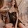 Elegant black lace cami sleep dress featuring underwire support, perfect for flirty bedroom wear. ideal for small busts, no-r...