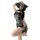 Sexy high-slit silk-blend cheongsam lingerie set featuring elegant lace details and flirty uniform-inspired design, perfect f...