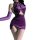 Pure temptation dark fantasy lingerie - velvet cosplay sleep dress for role play & sensual outfits, featuring elegant purple ...