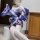 Pure temptation womens lingerie set - deep v japanese kimono style cosplay outfit with floral fox dream design