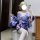 Pure temptation womens lingerie set - deep v japanese kimono style cosplay outfit with floral fox dream design, featuring ele...