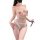 Pure & Tempting Cat Costume Lingerie Set - Sheer Tight Sleepwear with Open-Crotch & Cut-Out Bust Design - Product Image