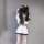 Pure & tempting jk uniform set featuring navy collar bow design, white sailor-style top with ruffled skirt, perfect student l...
