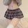 Plaid pleated skirt paired with crop sweater, perfect for cosplay, roleplay, or adding a playful touch to any outfit. ideal f...