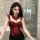 A woman models a red lace push-up corset vest set, featuring intricate detailing and a bow design, perfect for small bust wom...