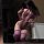 Woman in purple lace lingerie set with thigh-high stockings, posing seductively in mirror selfie — pure & tempting lingerie s...