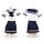 Pure & tempting plus size sexy uniform set - schoolgirl jk style pleated skirt outfit for cosplay & live streaming