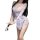 Pure & tempting sheer kimono robe featuring butterfly print, open-front design, no-remove style, perfect for seductive sleepw...