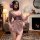 Elegant purple alluring lingerie set inspired by hanfu, featuring sensual design with wide sleeves, off-shoulder, and backles...