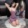 Seductive purple lace bodysuit set with sheer fabric, perfect for sensual sleepwear. no-remove design enhances allure.