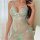 Sexy sheer purple lace chemise sleepwear featuring adjustable straps and a slit design, perfect for womens bedroom lingerie.