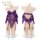 Purple lace corset bodysuit with fishbone shapewear, featuring a seductive design and adjustable straps for women.