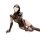 Woman wearing a purple lace seductive bodysuit with insertable design, featuring elegant and alluring details.