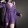 Elegant purple lace sleep dress with sheer fabric, perfect for valentines and new year celebrations, offering a touch of soph...