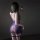 Elegant purple lace sleep dress with delicate back design, perfect for valentines and new year celebrations. ideal womens lin...