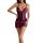 Purple lace sheer sleepwear set featuring a sexy cami top with bow detail and matching shorts for pure temptation.