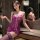Sexy purple lace chemise with suspender dress, perfect for bedroom romance. ideal sleepwear set featuring intricate lace deta...