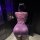 Purple ol secretary sexy lingerie set featuring deep v lace sheer tight fit skirt, elegant design with back lace detail.