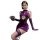 Purple velvet lace-up sensual cheongsam nightgown - sexy bedtime & club outfit, no-remove design