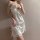Qingran luxury lace sleep set for women – silk-satin & chiffon sexy slip dress, pure temptation nightwear