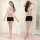 Qingran sexy secretary costume set – elegant european-style lingerie outfit featuring a sheer top with cutout design and blac...