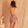 Sexy qingran sleepwear set for women featuring a shiny sequin bodycon mini dress with deep v neckline and crisscross back des...