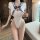 Qingruohan japanese-style sexy lingerie bodysuit - cute pure-temptation tie-up uniform for women, featuring a stylish sailor ...