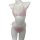 Pink lace sheer bra and thong set with floral embroidery on a mannequin.