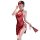 Elegant red lace qingshe design with sensual allure, featuring a split qipao style for pure elegance and modesty. perfect lux...