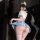 Sensual qingshe pure sailor-style lingerie skirt featuring flirty pleated design, jk-inspired erotic outfit with thigh-high s...