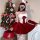 Qingshe sexy christmas bunny girl costume set - seductive holiday lingerie outfit, featuring a festive red and white ensemble...