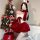 Qingshe sexy christmas bunny girl costume set - seductive holiday lingerie outfit, featuring a festive red and white ensemble...