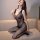 Qingyege sexy lace bodysuit - sheer mesh uniform outfit for women, seductive see-through costume set